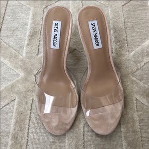 Steve Madden Erin Clear stiletto heels